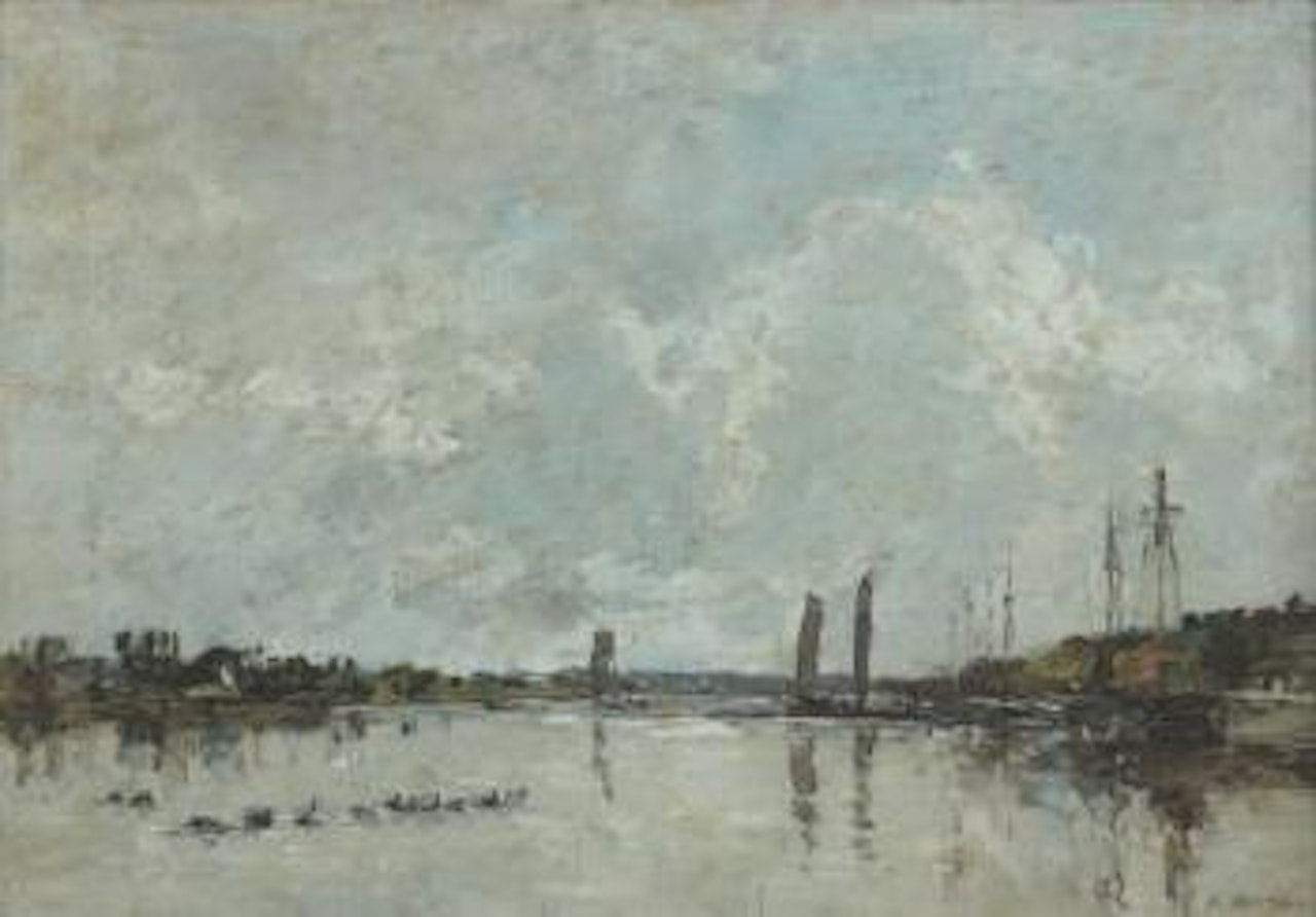 Environs du Faou by Eugène Boudin
