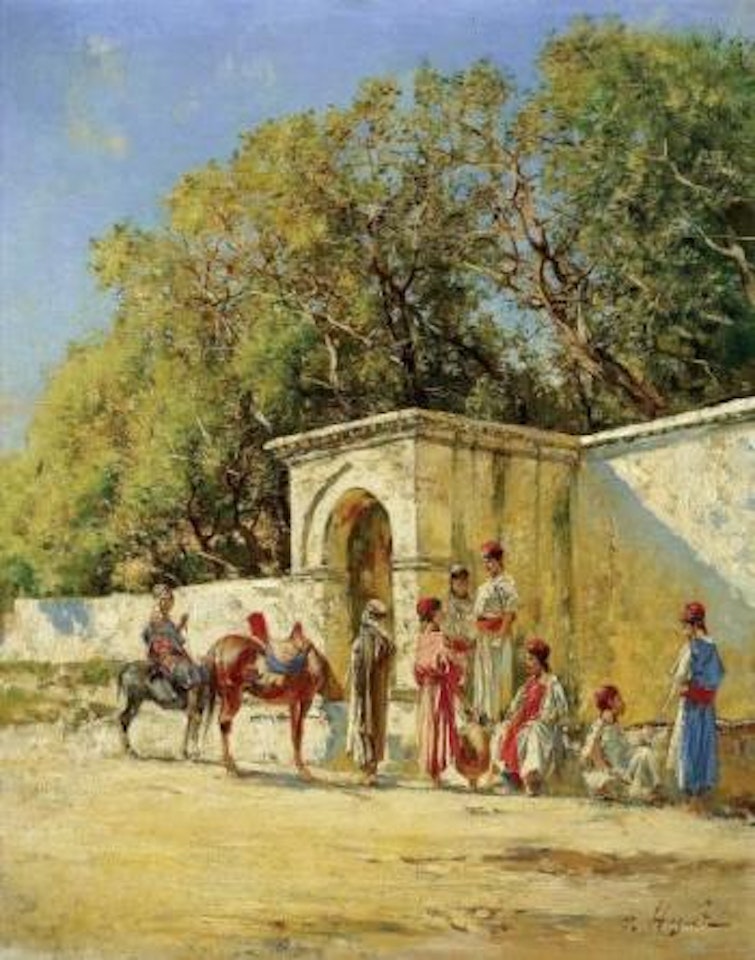 Porte aux environs de Tunis by Victor Pierre Huguet