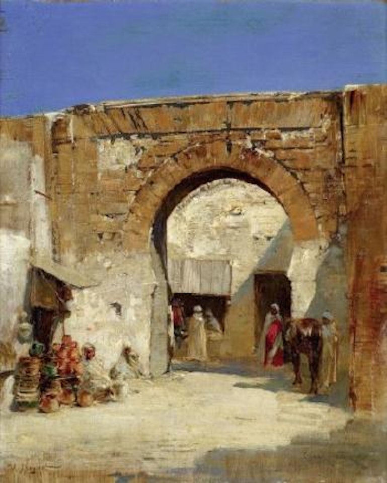 Porte aux environs de Tunis by Victor Pierre Huguet