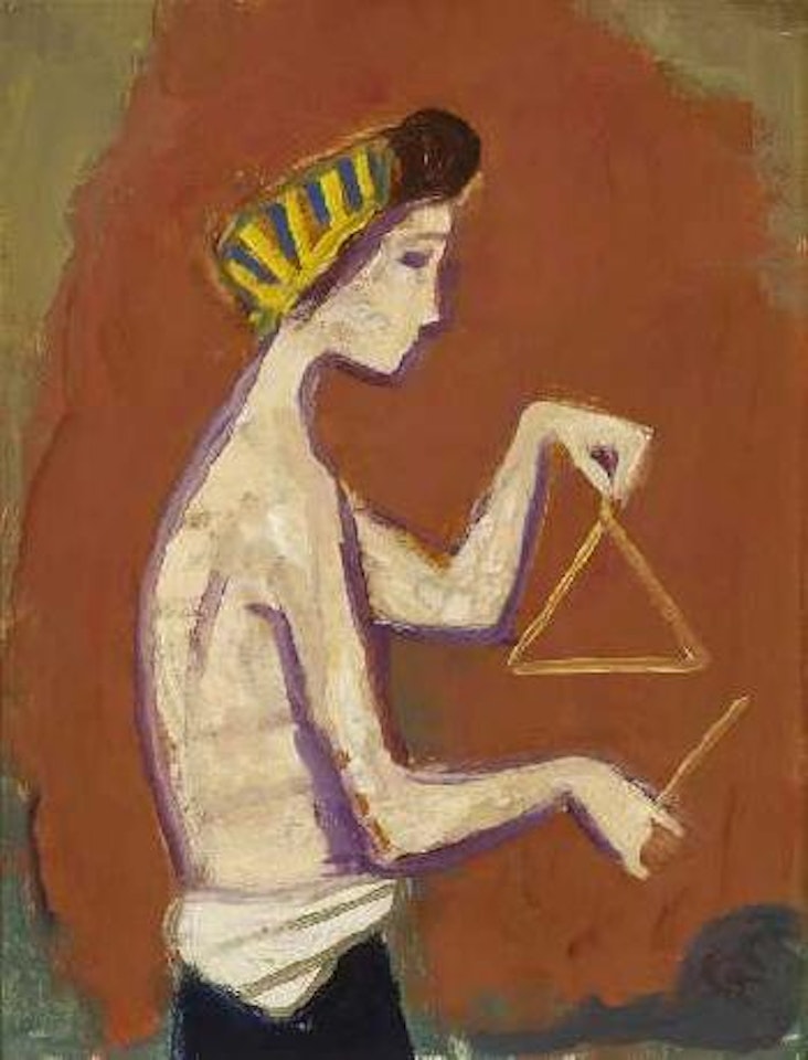 Madchen mit Triangel by Karl Hofer