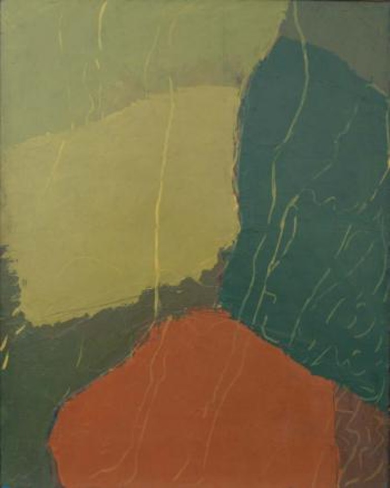 Due formi giallo verde by Alfredo Chighine