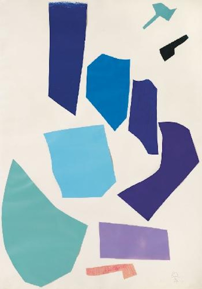 Ohne Titel (Messerschnitt) by Imi Knoebel