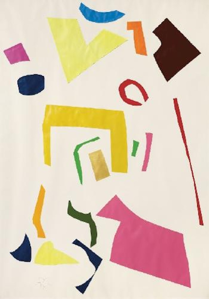 Ohne Titel (Messerschnitt) by Imi Knoebel