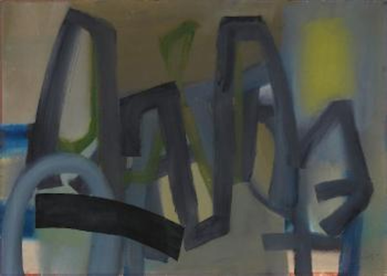 Ohne Titel (Grun in Grau) by Fritz Winter