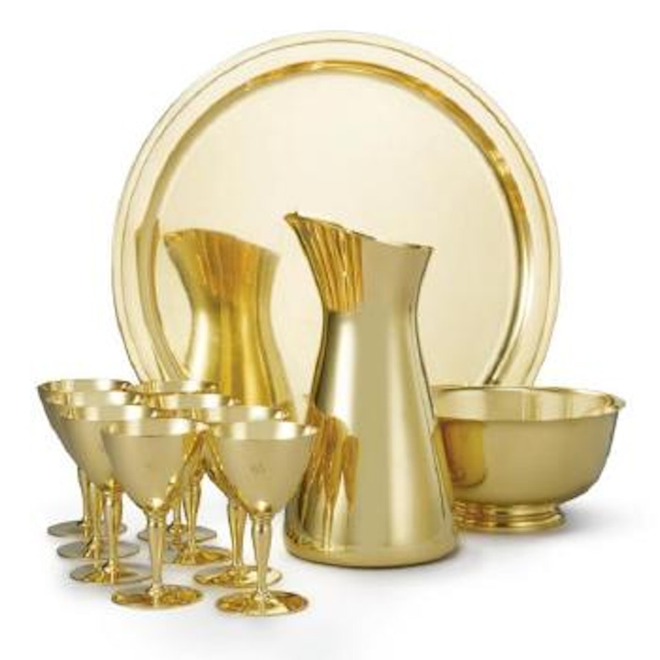 An American Silver-gilt Cocktail Set And Matching Tray, Tiffany & Co., New York by Tiffany & Co.