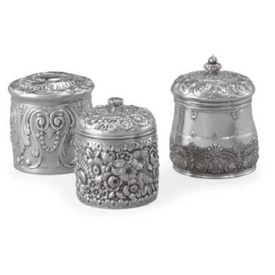Three American Silver Powder Jars, Tiffany & Co., New York by Tiffany & Co.