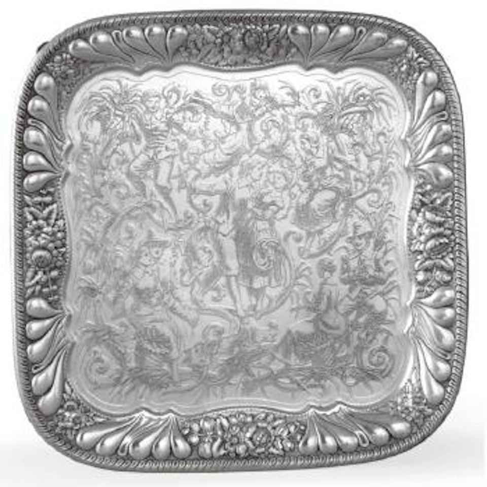 An American Silver 'Pilgrim' Salver, Tiffany & Co., New York by Tiffany & Co.