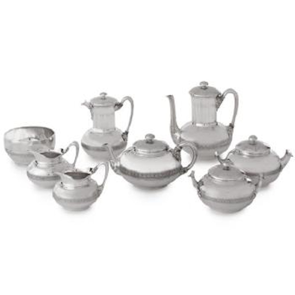 An American Silver Eight-piece Tea And Coffee Set, Tiffany & Co., New York by Tiffany & Co.