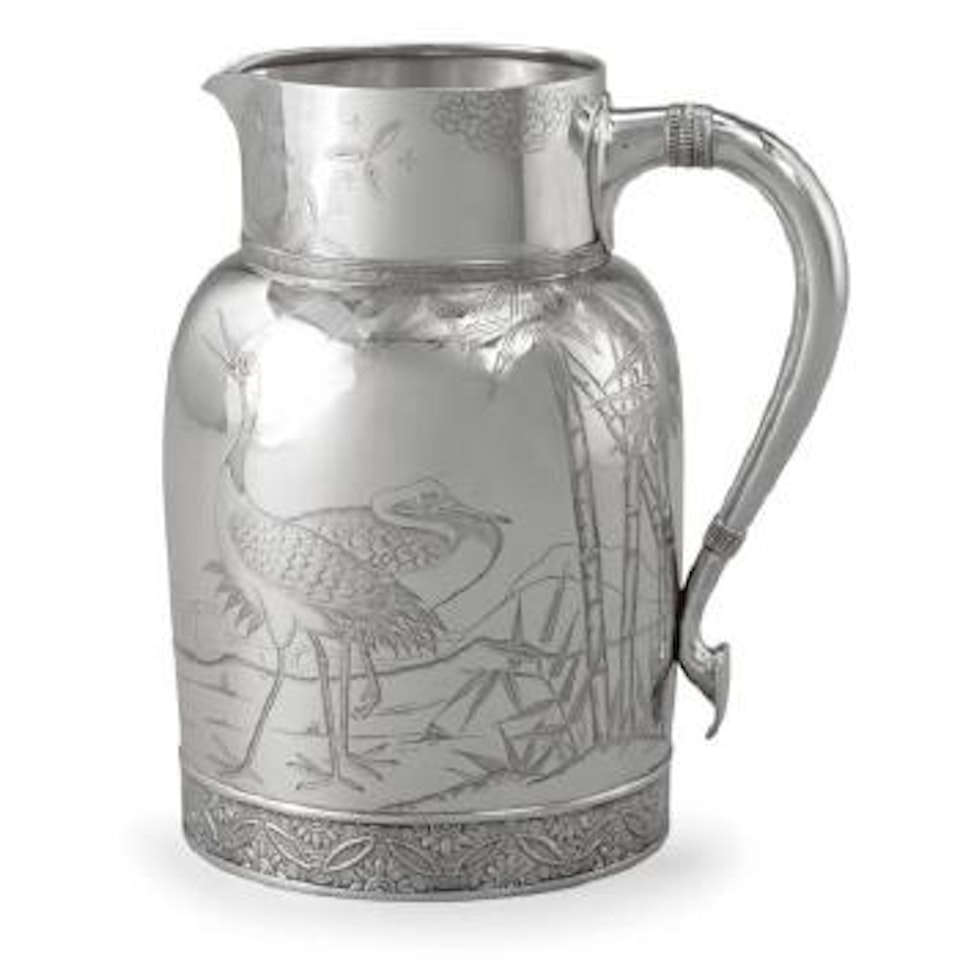 An American Silver 'Japanesque' Pitcher, Tiffany & Co., New York by Tiffany & Co.