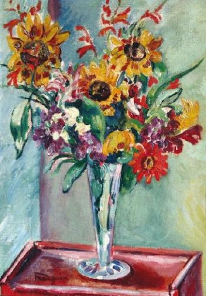 Bouquet de tournesols by Henri Manguin
