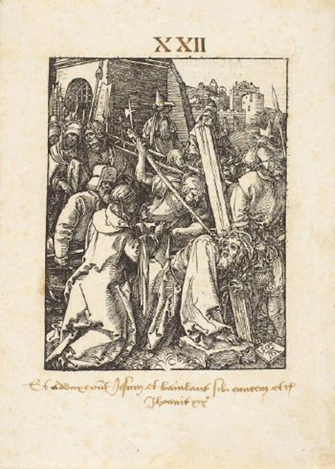 Die Kreuztragung – Blatt 22 der Folge 'Die kleine Holzschnittpassion' by Albrecht Dürer