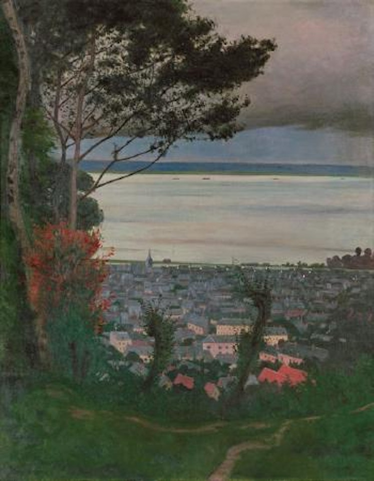 Vue d'Honfleur, le soir by Félix Vallotton