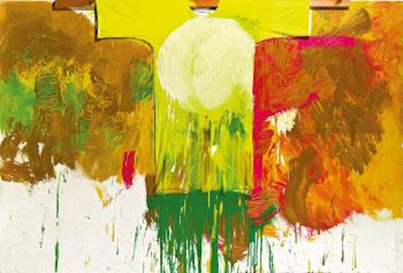 Schuttbild mit Malhemd by Hermann Nitsch