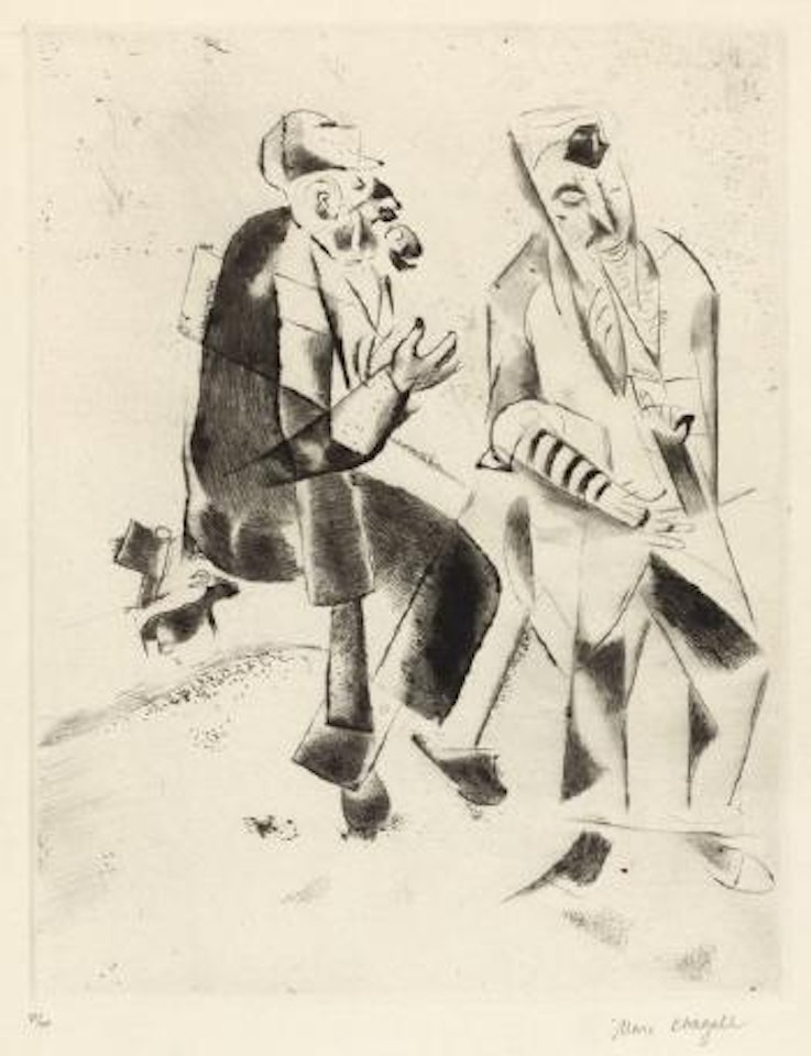 Die Grossväter [Kornfeld 3/II/c.] by Marc Chagall