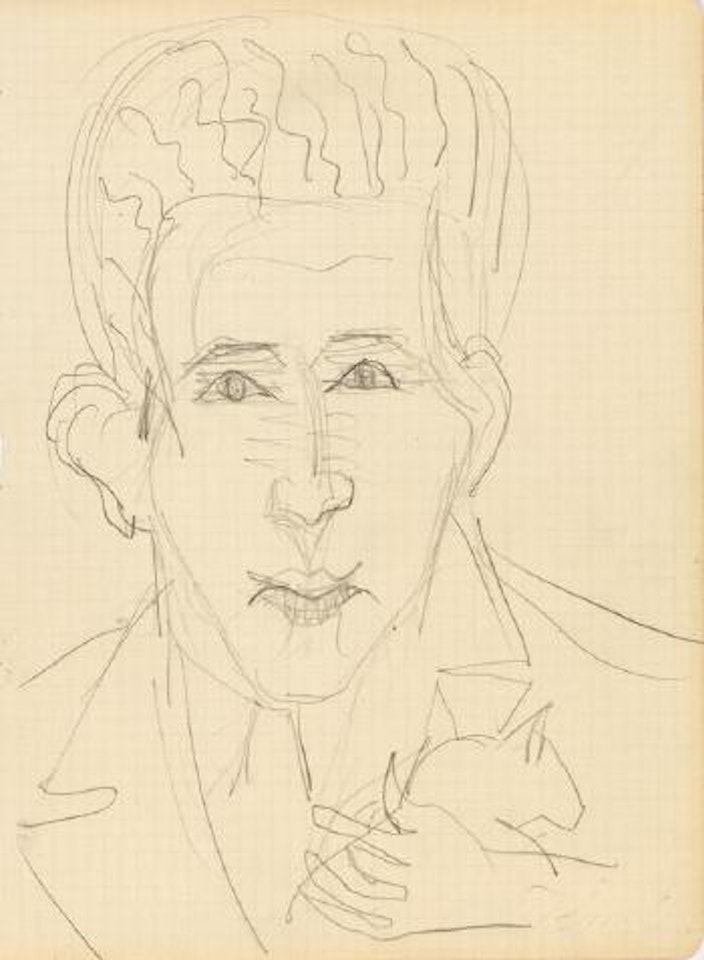 Kopf Christian Laely by Ernst Ludwig Kirchner