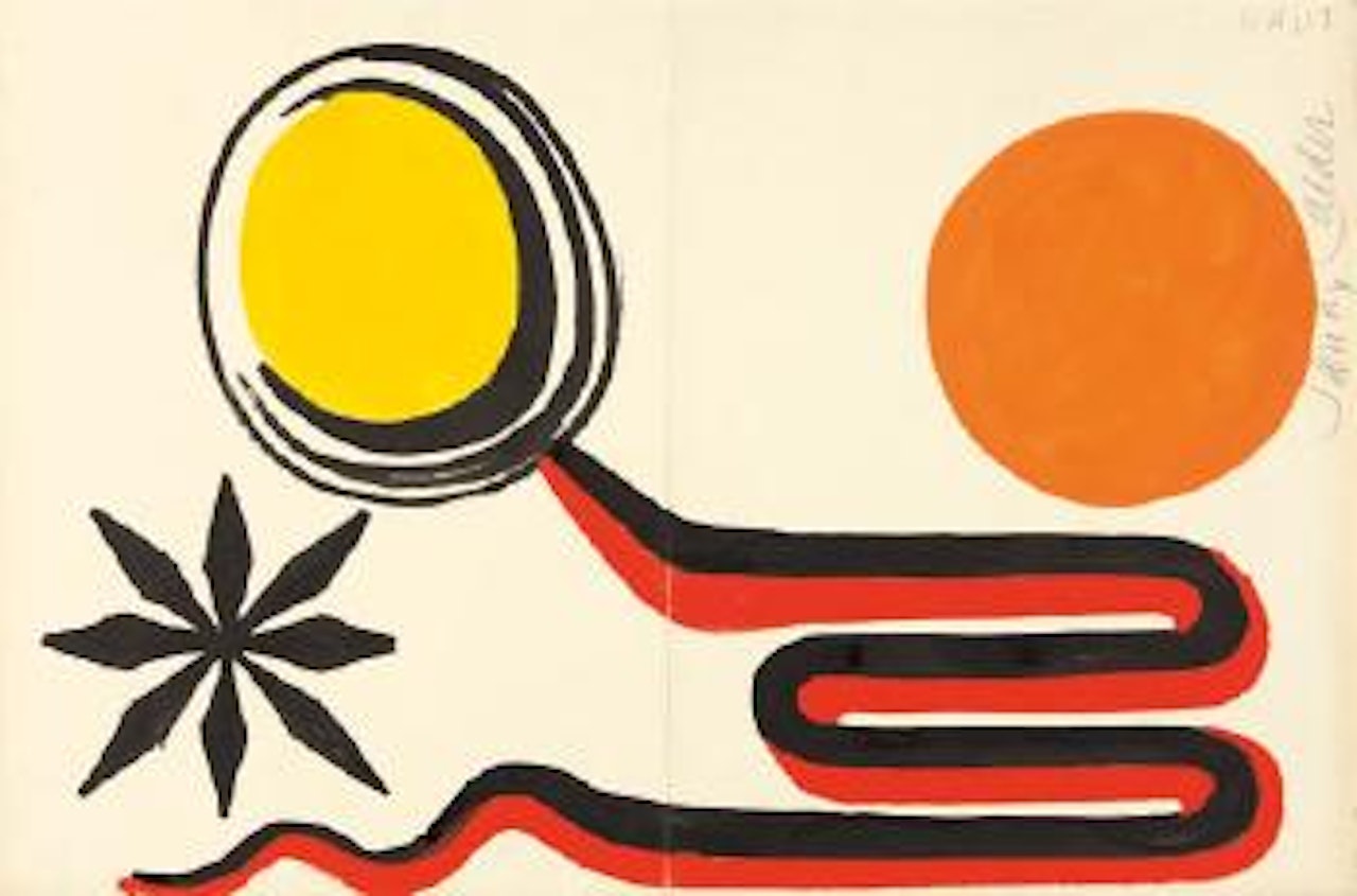 Original des Umschlags für den Katalog der Ausstellung 'Alexander Calder – Retrospektive', Galerie Maeght in Zürich by Alexander Calder