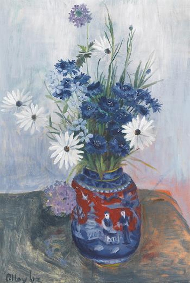 Cornflowers and daisies by Margaret Hannah Olley