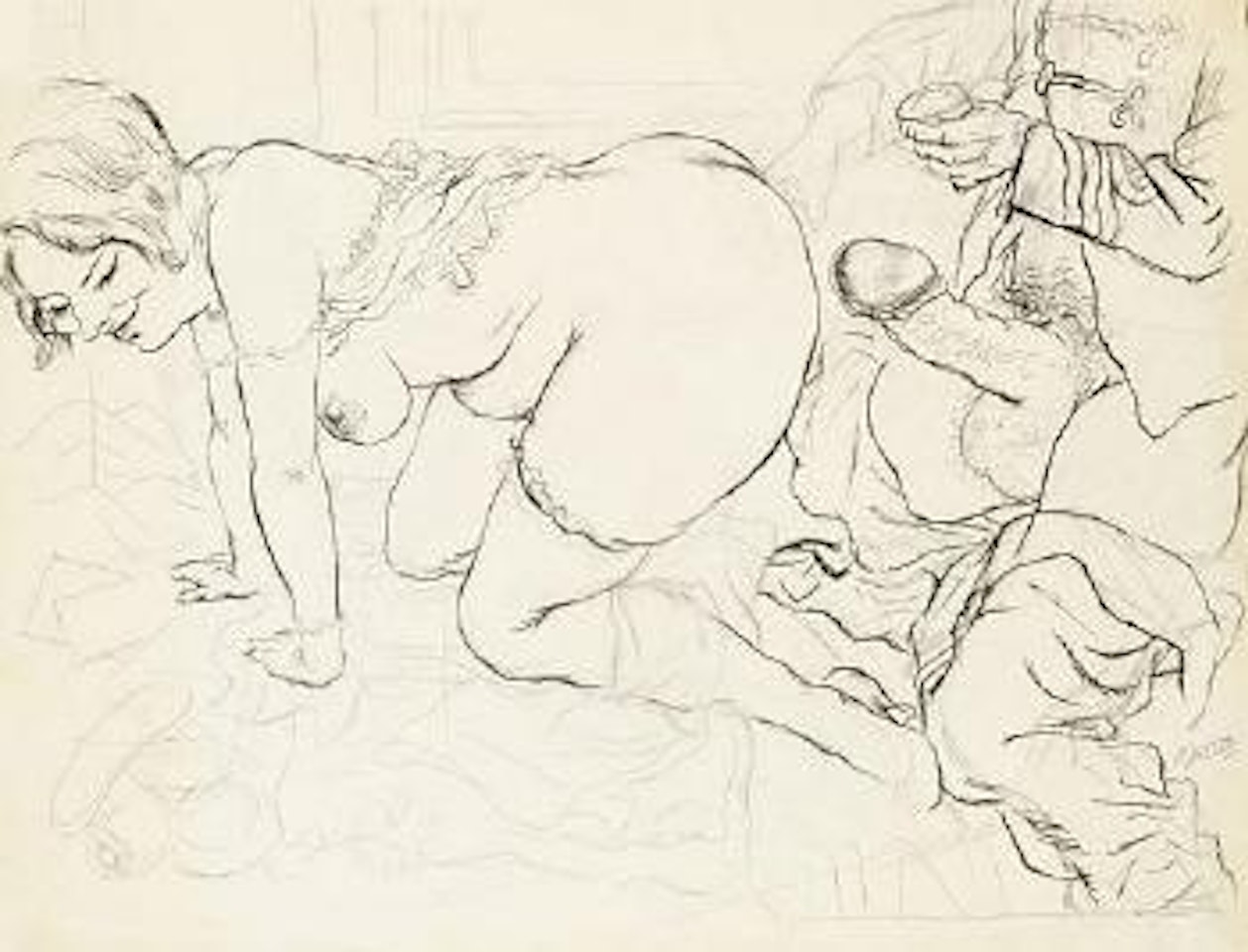 Erotische Szene by George Grosz