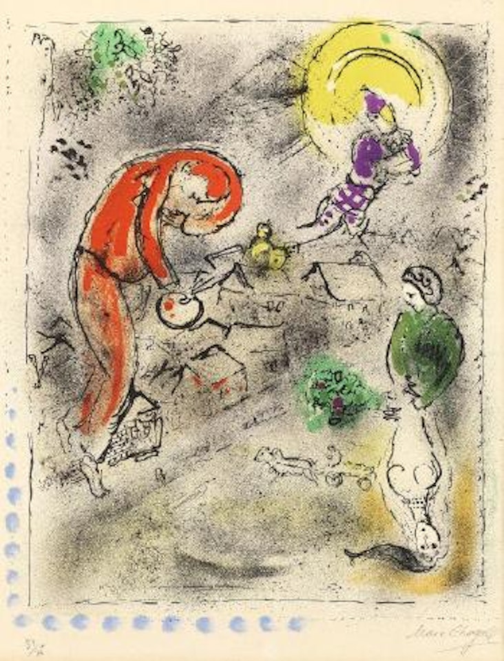 Die Dacher by Marc Chagall