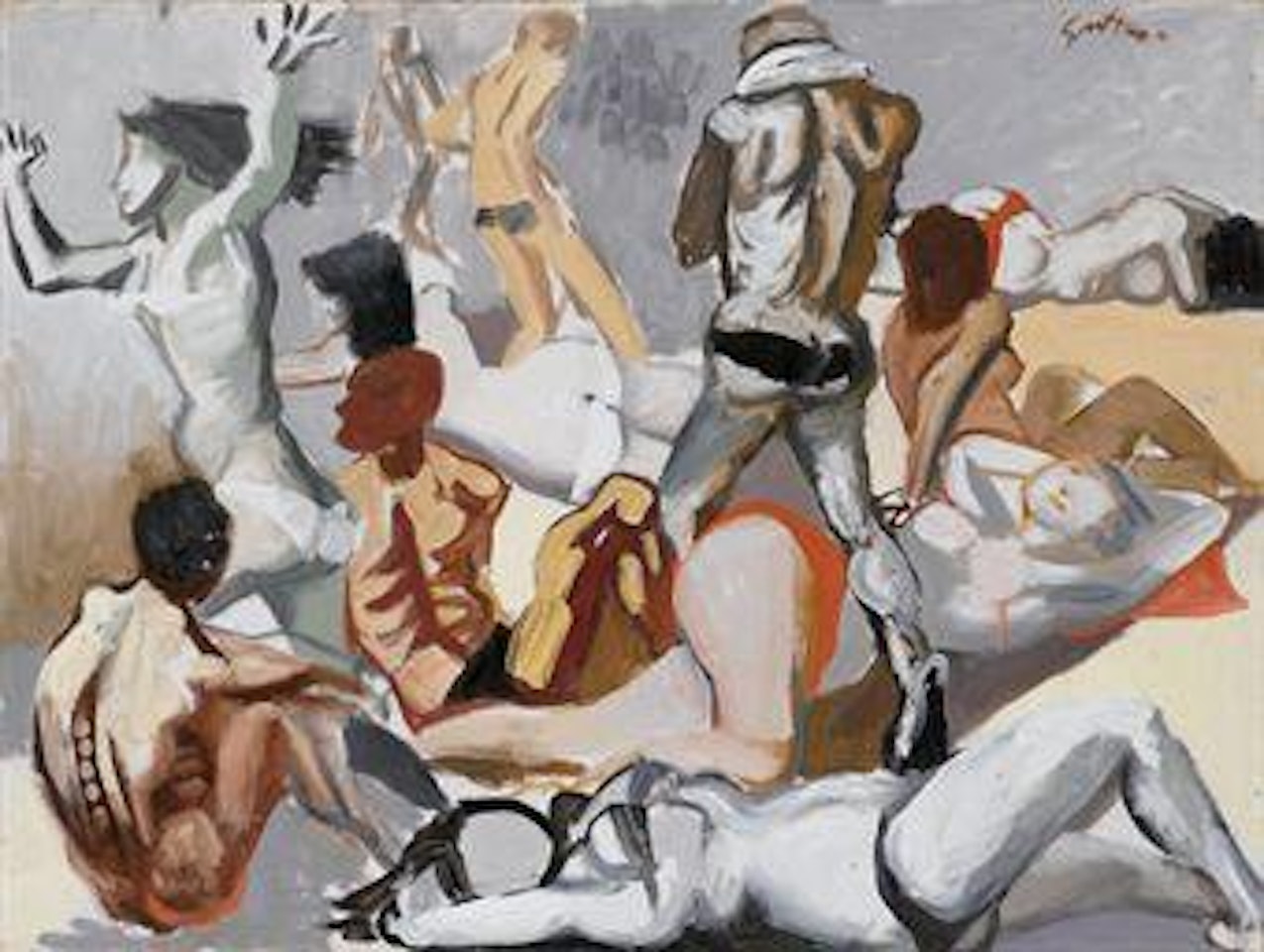 La spiaggia by Renato Guttuso