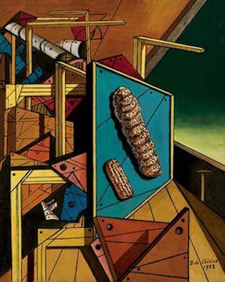 Interno metafisico con biscotti by Giorgio de Chirico