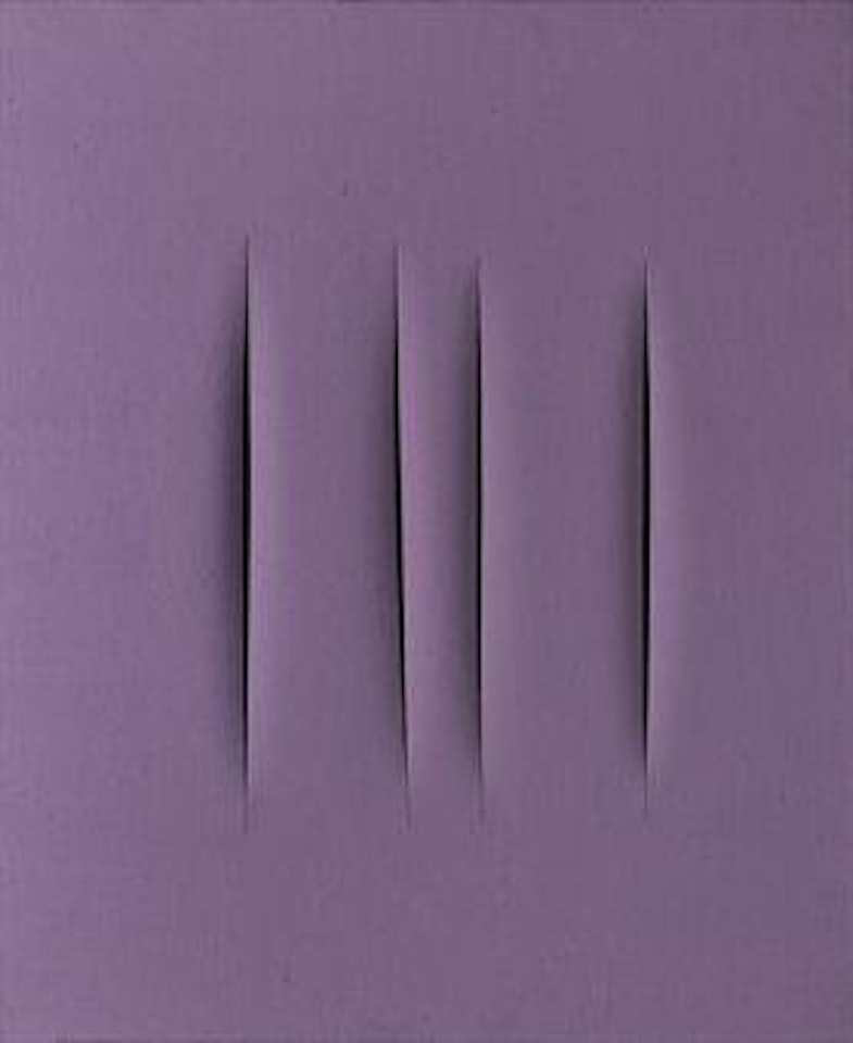 Concetto spaziale Attese by Lucio Fontana