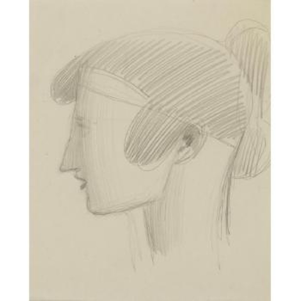 Head Of A Woman In Profile by Elie Nadelman