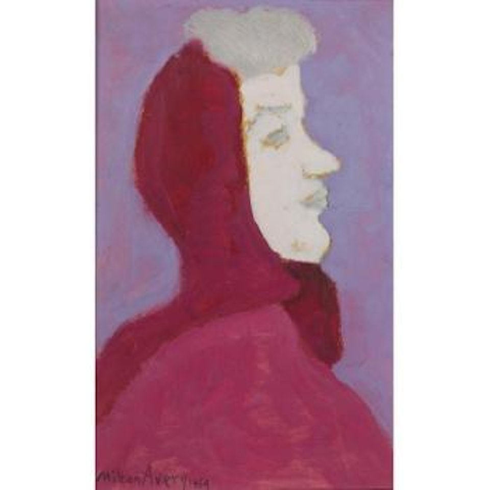 Red Scarf by Milton Avery
