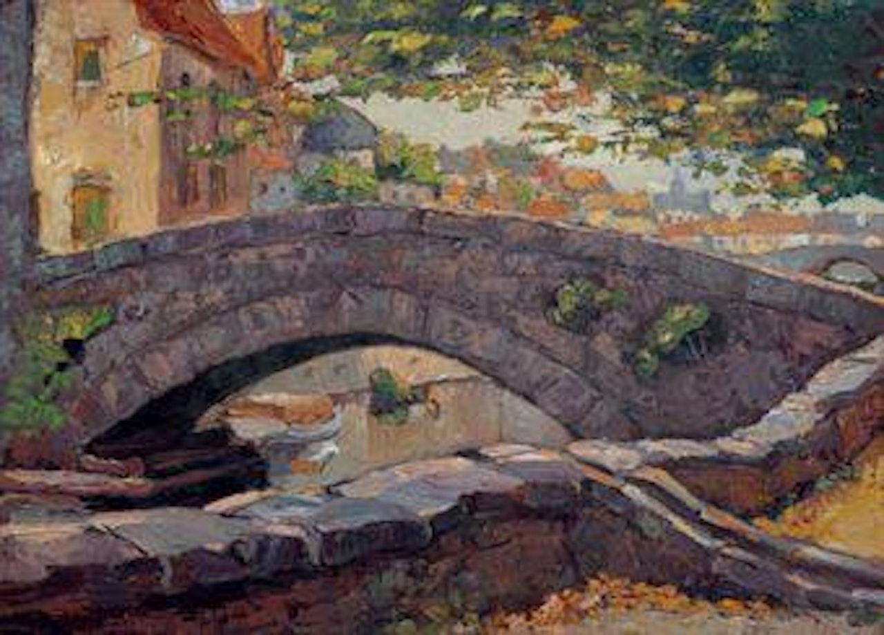 Pont de Cheval, Bruges, Belgium by Joseph Raphael