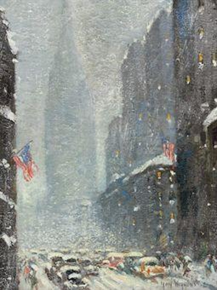 Empire State Building, Winter by Guy Carleton Wiggins