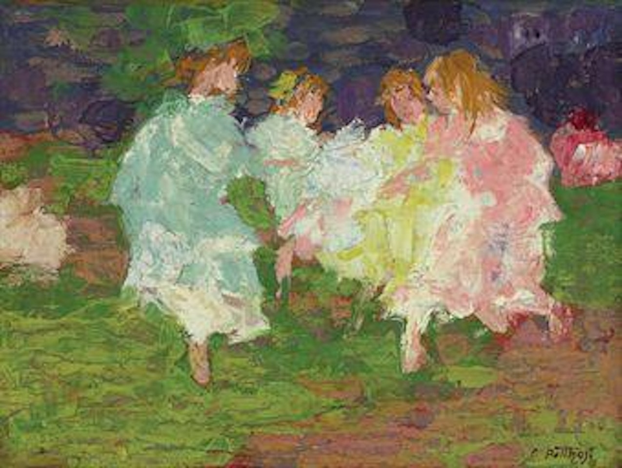 Ring Around the Rosie by Edward Henry Potthast