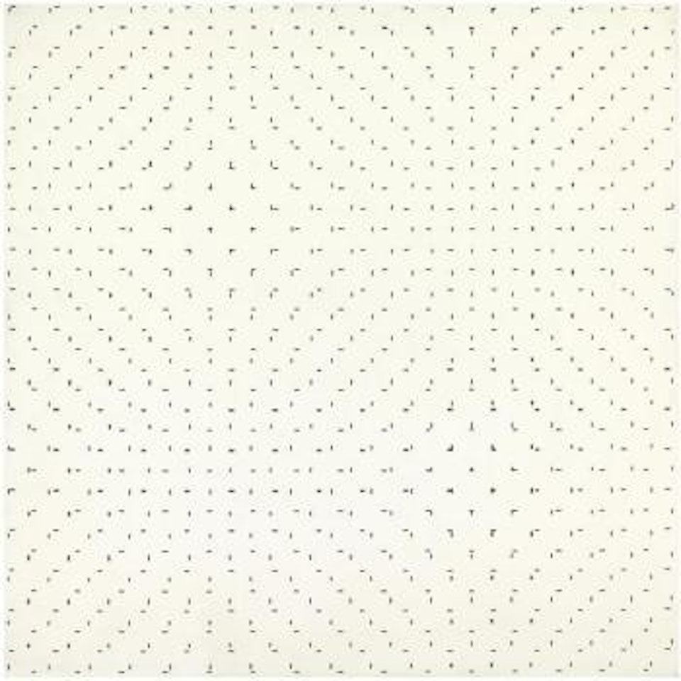 2 Trames De Tirets 0°  90° by Francois Morellet