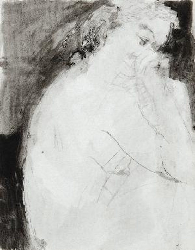 Nu accoudé - étude pour Pénélope by Paul Delvaux