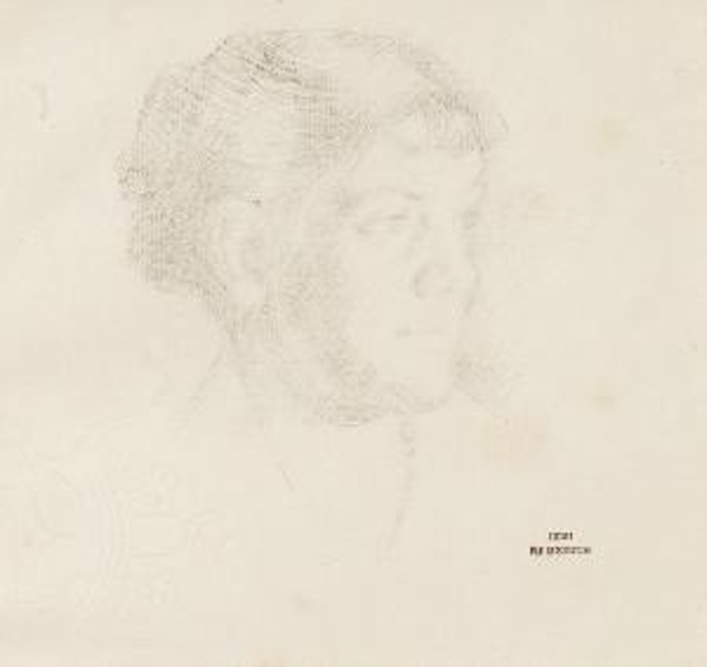Madame Jean Schlumberger, la téte a droite by Theo van Rysselberghe