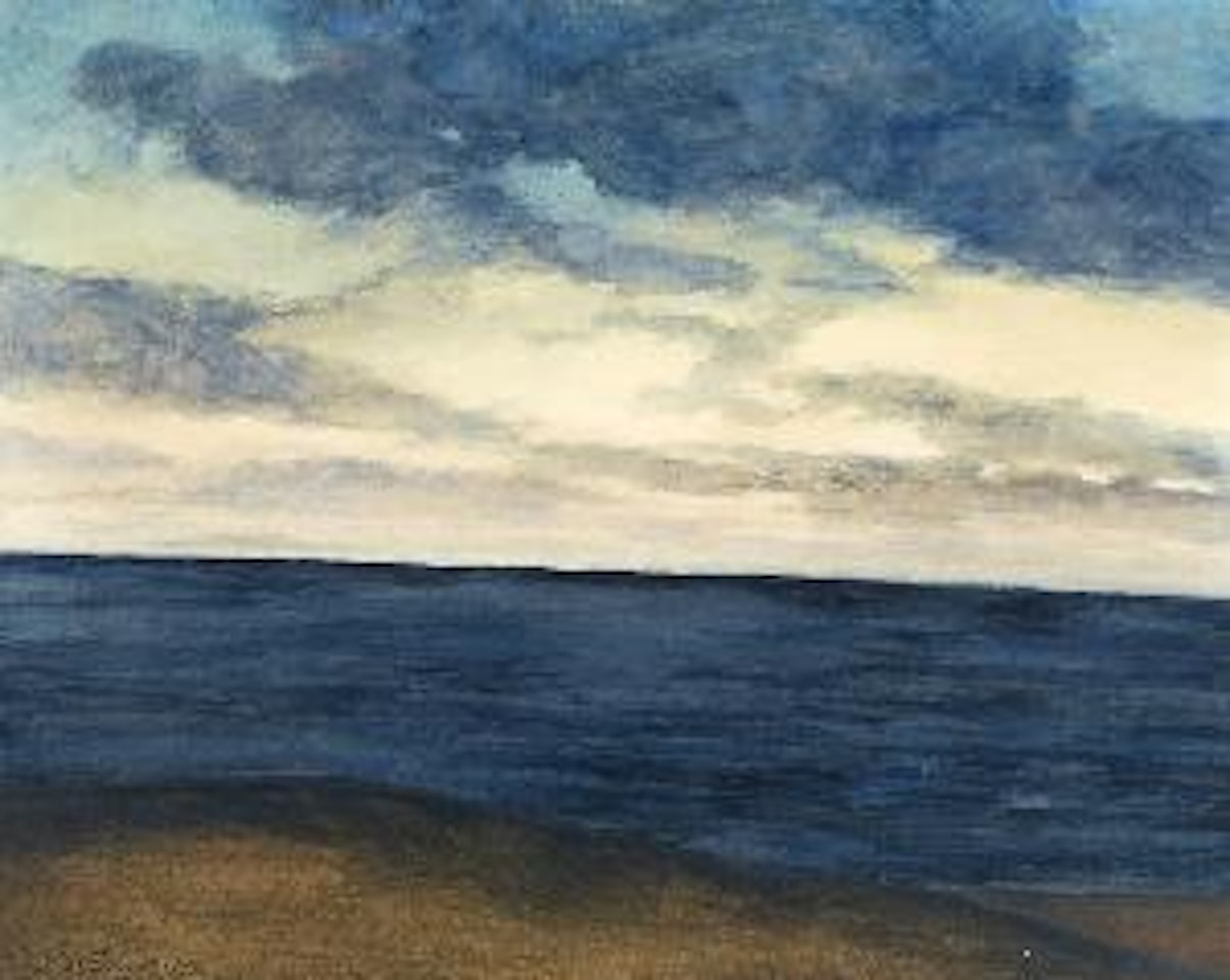 Strand en blauwe marine - Plage et marine bleue (1937) by Léon Spilliaert