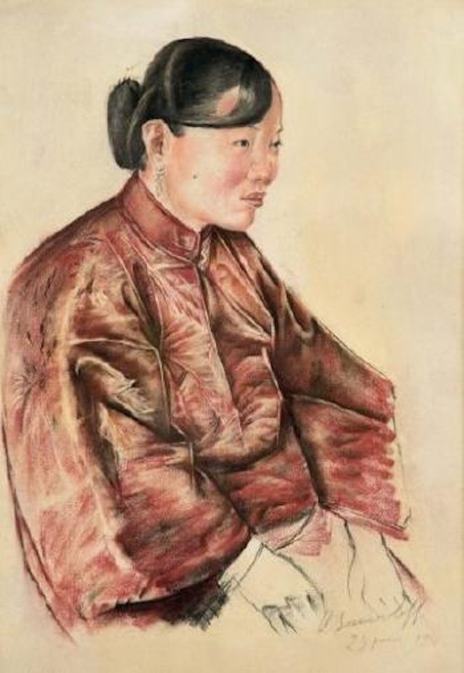 Portrait de jeune Chinoise by Alexander Evgenievich Yakovlev