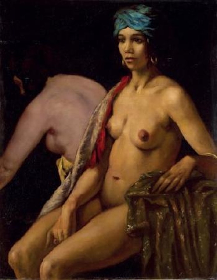 Femmes orientales, l'une au turban bleu by Emile Bernard