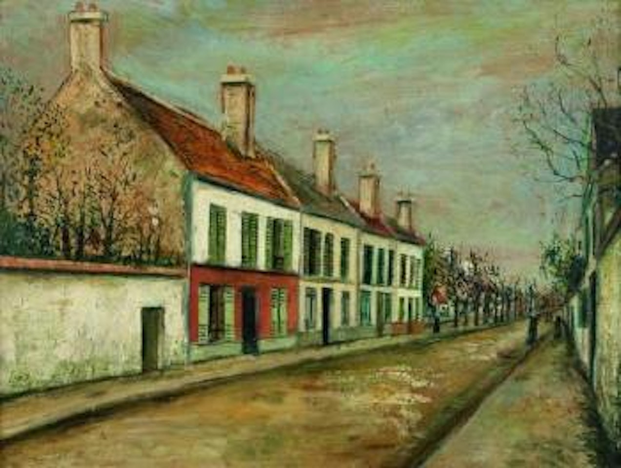La route de Compiegne by Maurice Utrillo