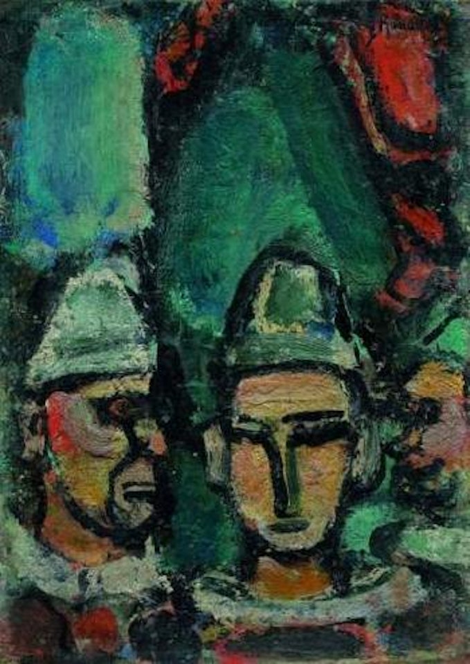 Trois Clowns by Georges Rouault