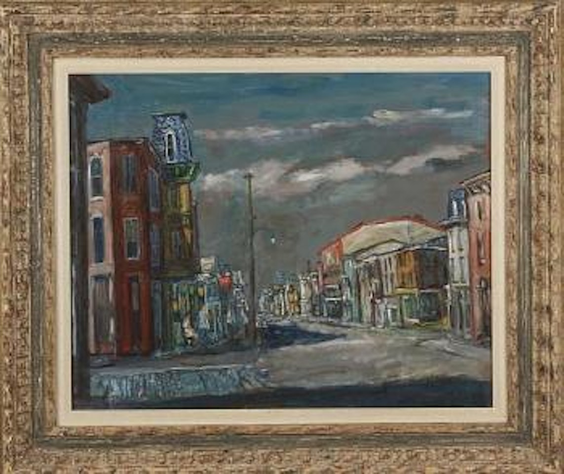 City street corner - Allentown by Walter Emerson Baum