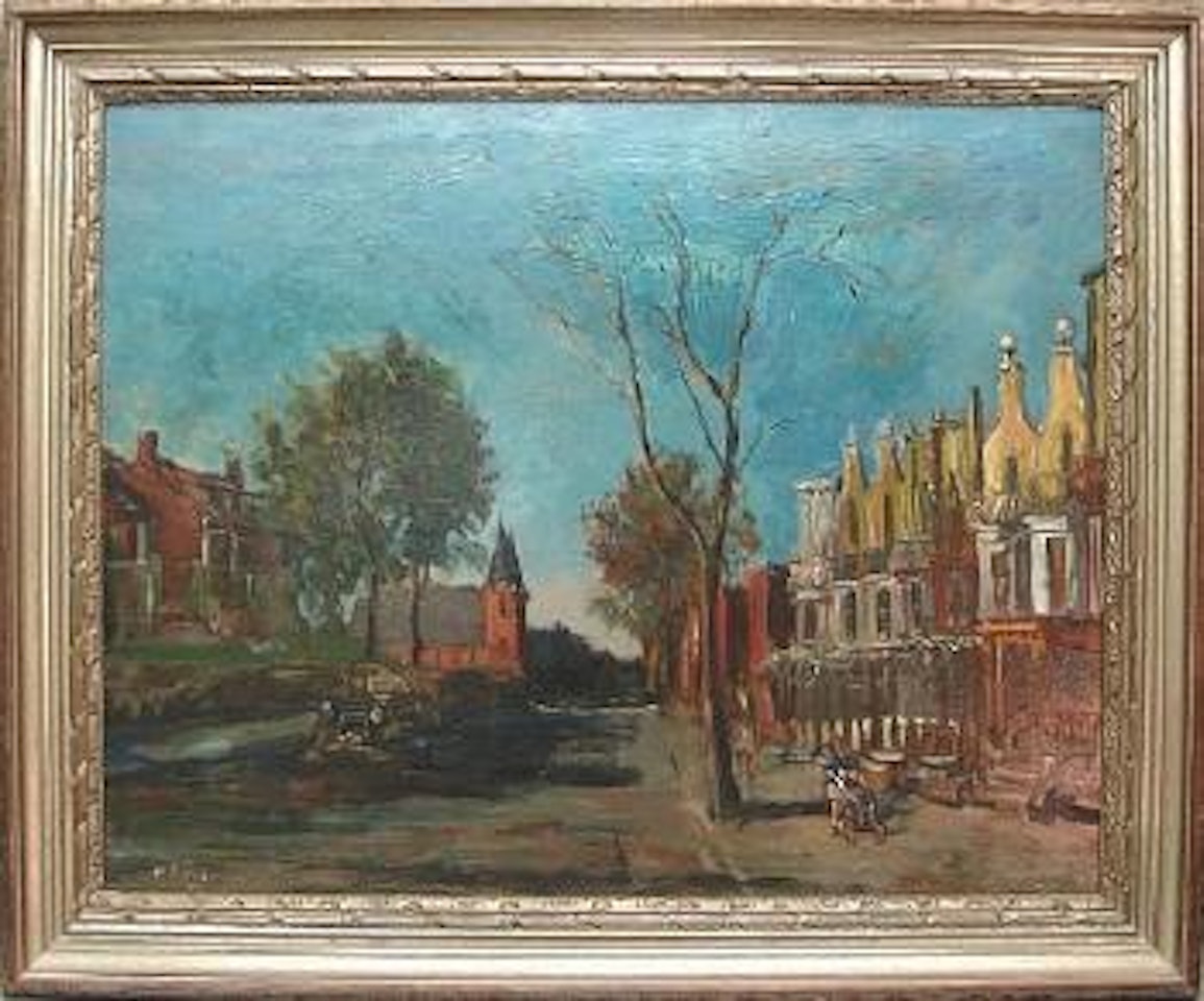 Allentown street autumn by Walter Emerson Baum