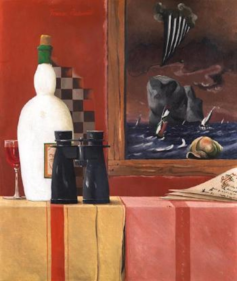 Stillleben mit Fernglas by Franz Radziwill