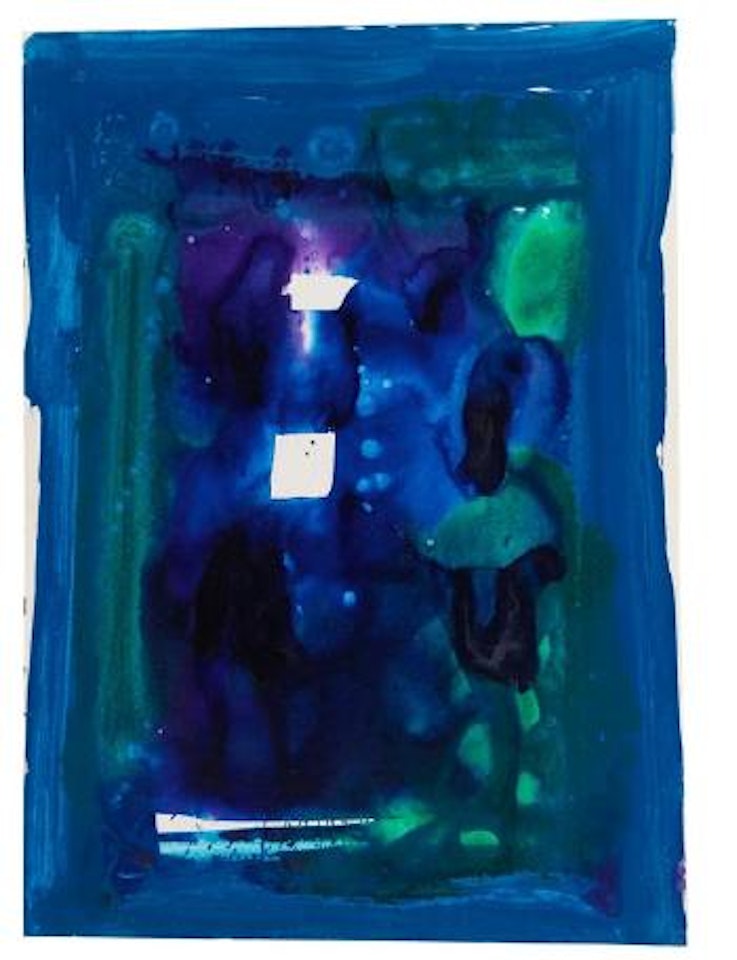 Blue frame by Sam Francis
