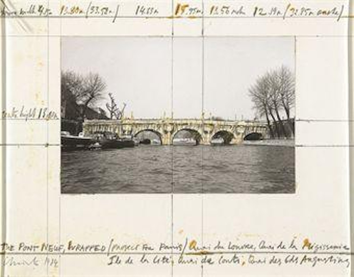 The Pont Neuf, Wrapped (Project for Paris) by Christo