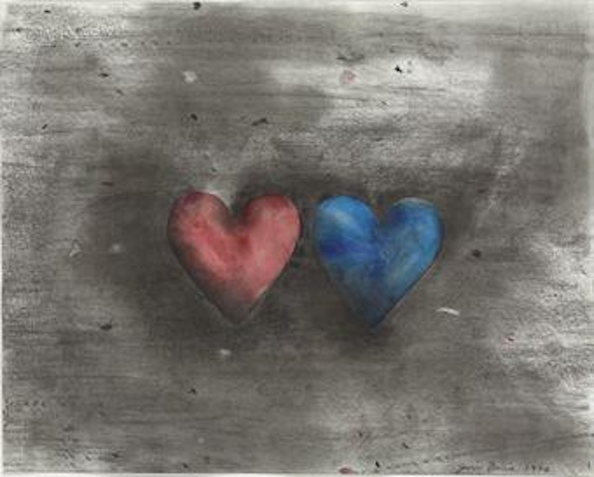 Untitled (Two Hearts) by Jim Dine