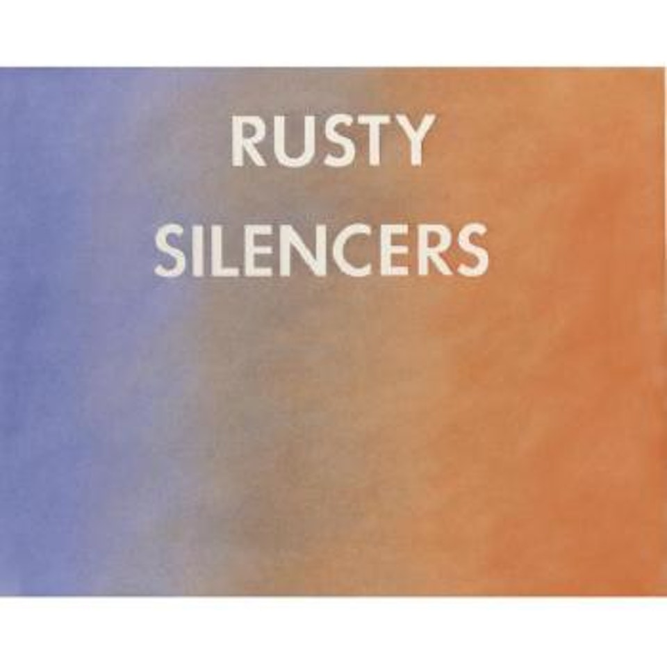 Rusty Silencers by Ed Ruscha