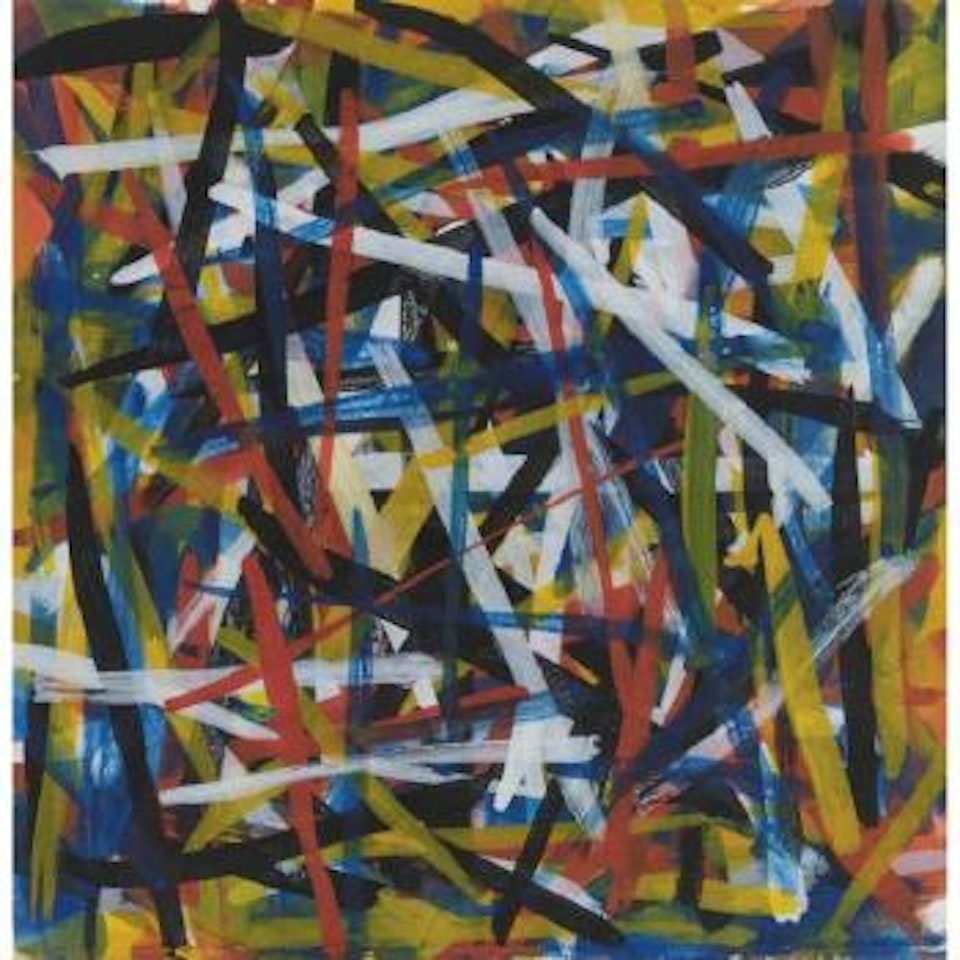 Straight Brushstrokes In All Directions by Sol LeWitt