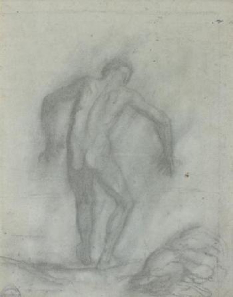 Etude prépqratoire pour les baigneurs by Honoré Daumier