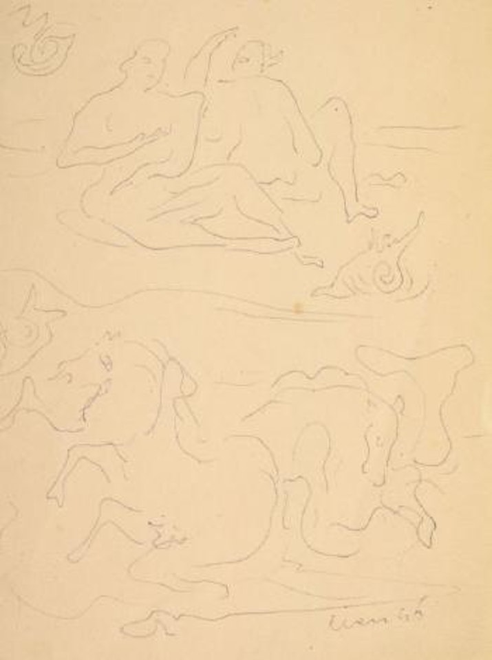 Studio per sculture by Lucio Fontana