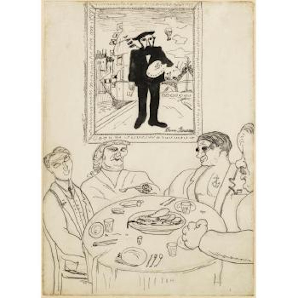 Picasso Dinant Avec Serge Férat, Hélène D'oettingen Et Léopold Survage by Giorgio de Chirico